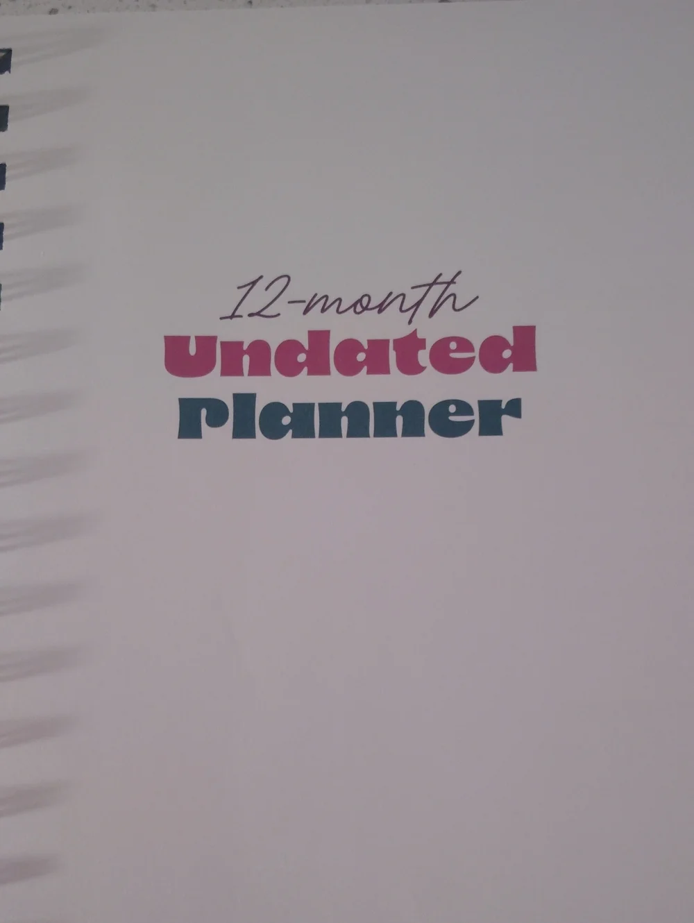 Tabitha Brown for Target Very Good Plans Undated Planner Teal Green Wave
